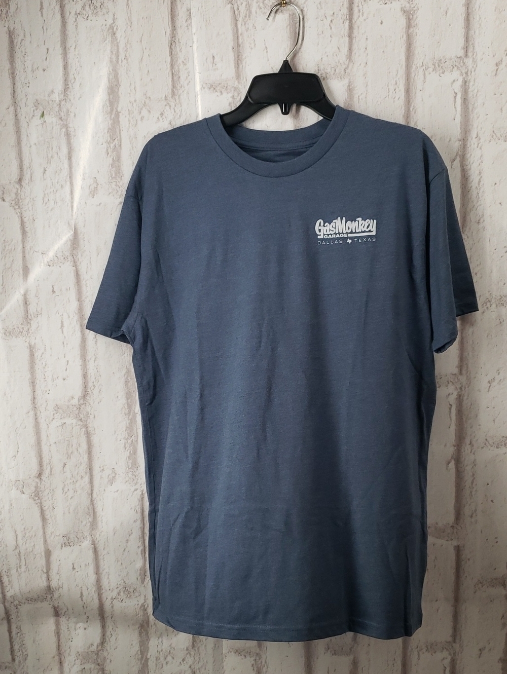 Gas Monkey Garage Short Sleeve Crewneck T-Shirt in Blue Mens Large. NWOT